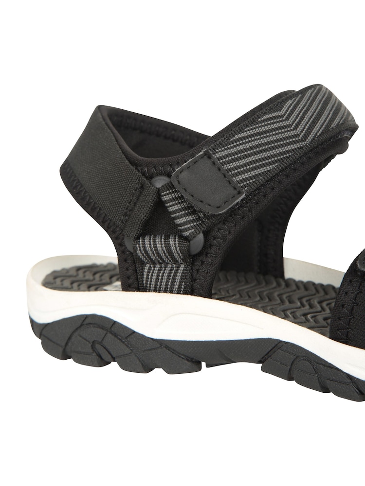 Negro - Sandalias con tiras para niños con 3 tiras de Mountain Warehouse - Imagen 8 de 8