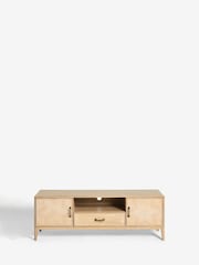 Nina Campbell Light Oak Wide Tedworth Up to 60 Inch TV Unit - Image 6 of 7