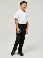 Trutex Junior Boys Regular Fit Black School Trousers - Image 1 of 5
