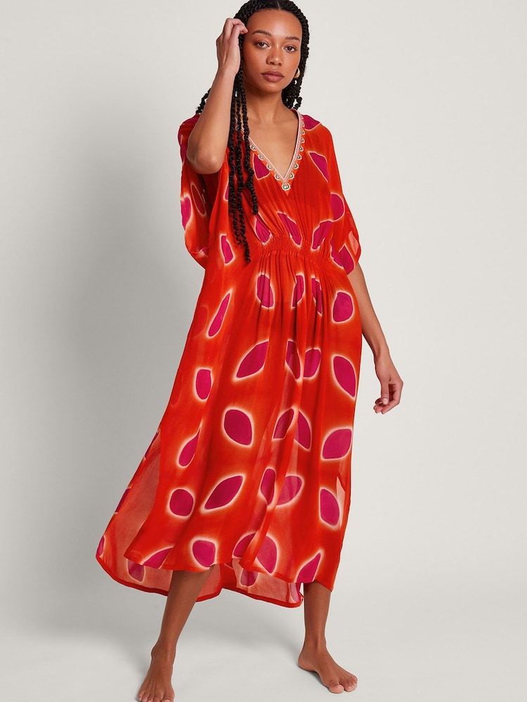 Monsoon Calypso Kaftan mit Blütendesign - Bild 2 von 5