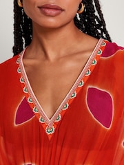 Monsoon Calypso Kaftan mit Blütendesign - Bild 4 von 5