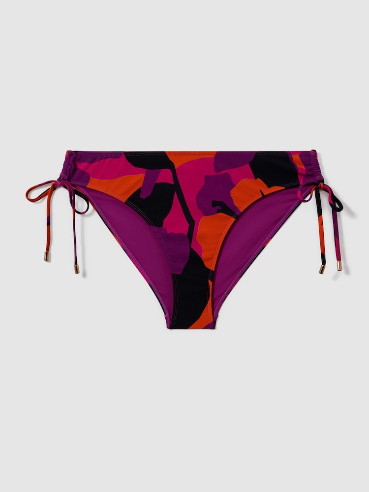 Florere Printed Ruched Bikini Bottoms - Image 6 of 6 Florere Printed Ruched Bikini Bottoms - Image 6 of 6