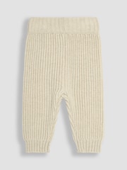 JoJo Maman Bébé Cream Cable Knit Jumper & Trouser Baby Set - Image 3 of 4