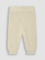 JoJo Maman Bébé Cream Cable Knit Jumper & Trouser Baby Set - Image 4 of 4