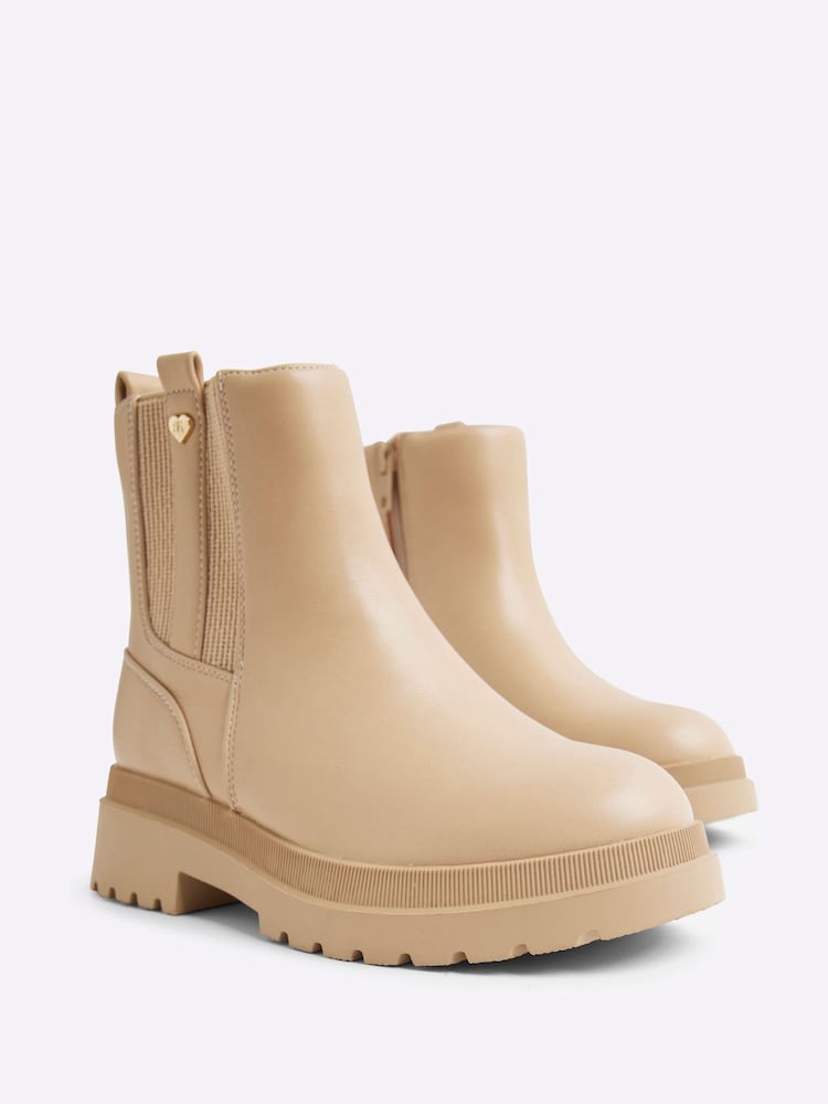 River Island Mädchen Chelsea-Stiefel mit Nieten - Bild 2 von 4