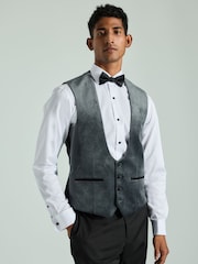 Charcoal Grey Velvet Waistcoat - Image 1 of 9