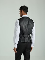 Charcoal Grey Velvet Waistcoat - Image 2 of 9