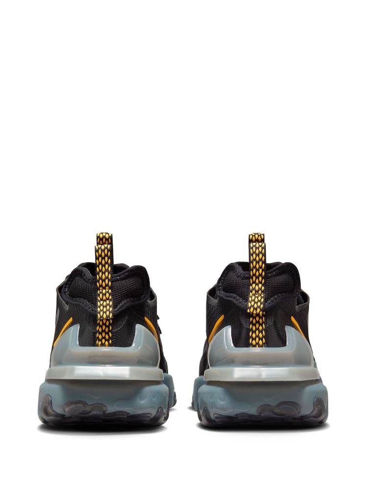 Buy Nike Black/Yellow React Vision Trainers from the Next UK