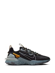 Nike Black/Yellow React Vision Trainers - Image 4 of 11