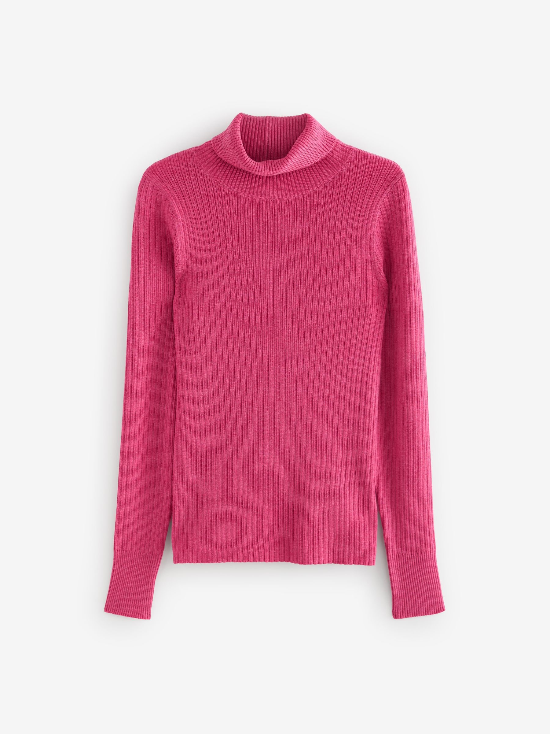 Neon pink roll neck jumper outlet