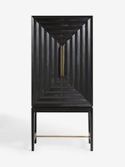 Black N Premium Ritz Mango Wood Drinks Cabinet - Image 1 of 4