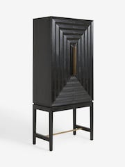 Black N Premium Ritz Mango Wood Drinks Cabinet - Image 3 of 4