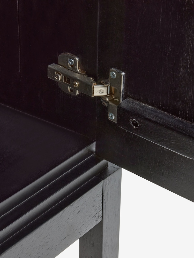 Black N Premium Ritz Mango Wood Drinks Cabinet - Image 4 of 4