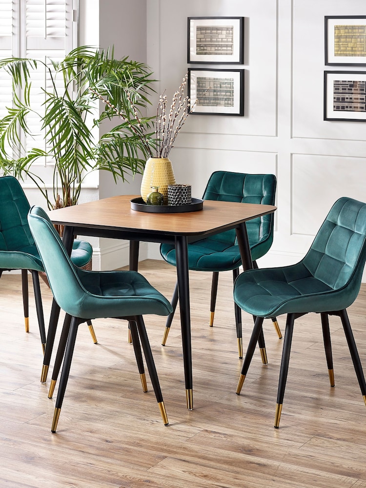Julian Bowen Brown Findlay Square Dining Table - Image 1 of 6