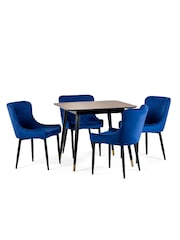 Julian Bowen Brown Findlay Square Dining Table - Image 6 of 6
