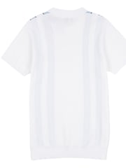 U.S. Polo Assn. White Regular Fit Mens Vertical Stripe Knit Polo Shirt - Image 6 of 7
