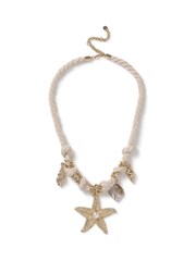 Aela Gold Tone Starfish Collar Rope Necklace - Image 2 of 3