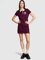 Victoria's Secret PINK Purple Rose Short Sleeve Rugby Dress - Image 1 of 3