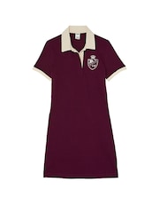 Victoria's Secret PINK Purple Rose Short Sleeve Rugby Dress - Image 3 of 3