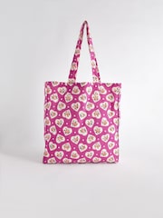 Cath Kidston Pink Hearts Large Book 100% Cotton Bag - Image 2 of 6
