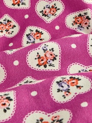 Cath Kidston Pink Hearts Large Book 100% Cotton Bag - Image 5 of 6