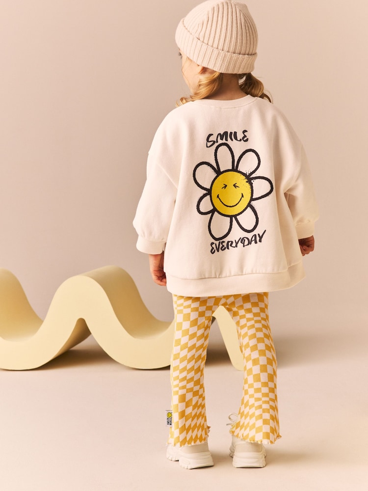 Cream Smiley World Flare Set (3mths-7yrs) - Image 1 of 12