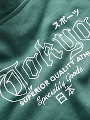 Green 100% Cotton Tokyo Embroidered Tiger Hoodie (3-16yrs) - Image 8 of 9
