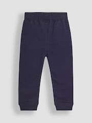 JoJo Maman Bébé Navy Blue Tractor Appliqué Pet in Pocket Joggers - Image 2 of 4