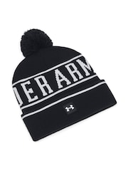 Under Armour Black Logo Halftime Pom Beanie - Image 2 of 3