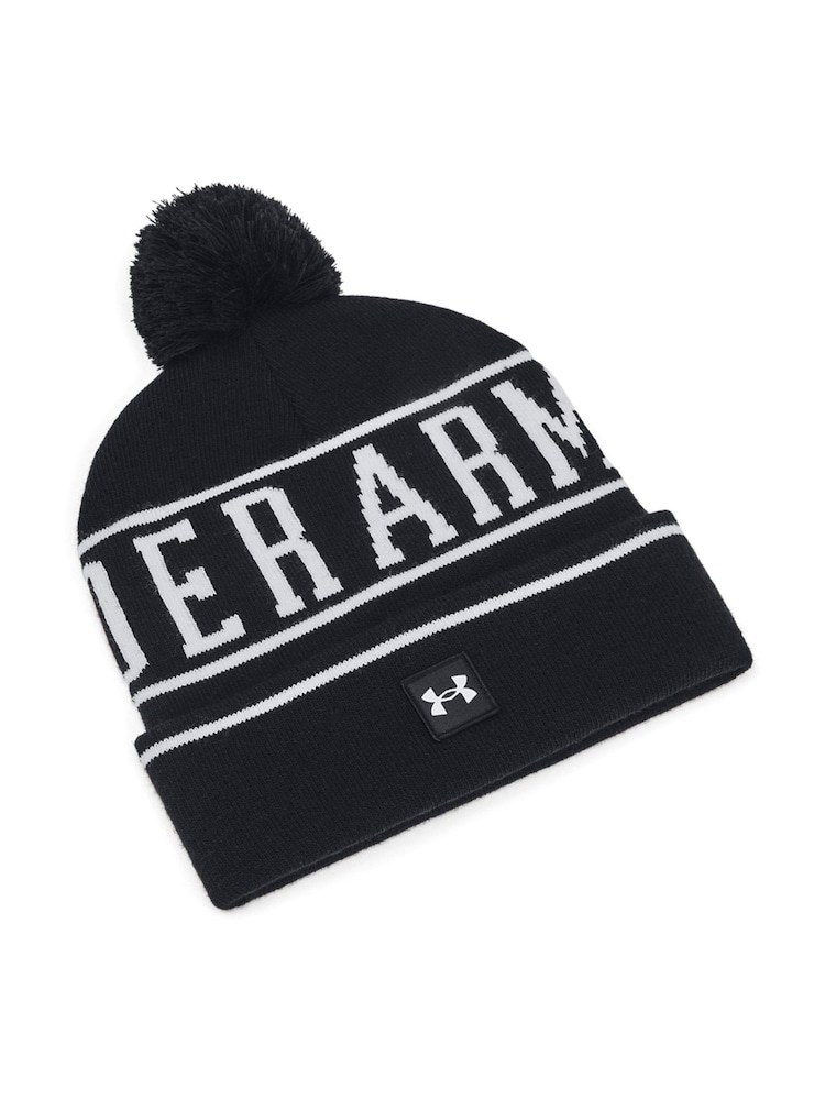 Under Armour Black Logo Halftime Pom Beanie - Image 2 of 3