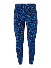 Sweaty Betty Blue Animal Swirl Print Full Length Power Workout Leggings - Image 10 of 10