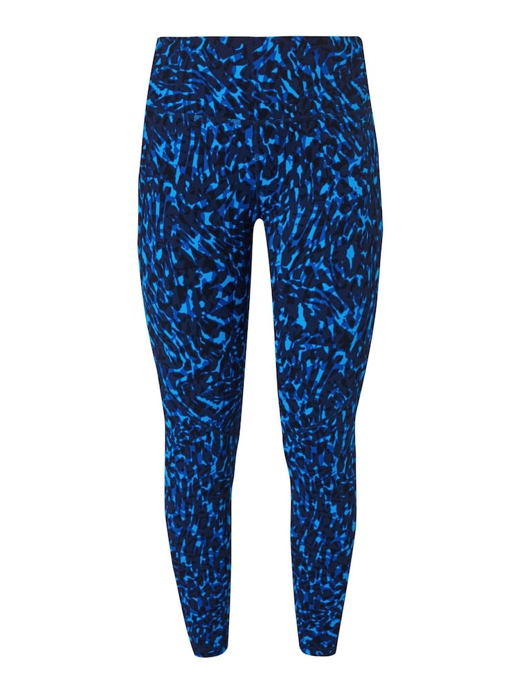 Sweaty Betty Blue Animal Swirl Print Full Length Power Workout Leggings - Image 10 of 10