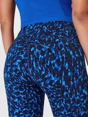Sweaty Betty Blue Animal Swirl Print Full Length Power Workout Leggings - Image 9 of 10