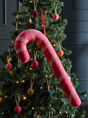 Pink XL Candy Cane Christmas Bauble - Image 1 of 3