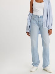 Levi's® Light Blue 501® 90's 100% Cotton Jeans - Image 4 of 8