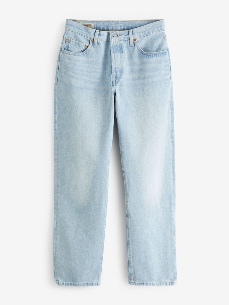 Levi's® Light Blue 501® 90's 100% Cotton Jeans - Image 7 of 8