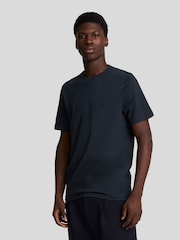 Lyle & Scott Navy Blue Tonal Eagle 100% Cotton T-Shirt - Image 1 of 5