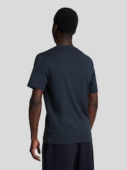 Lyle & Scott Navy Blue Tonal Eagle 100% Cotton T-Shirt - Image 2 of 5