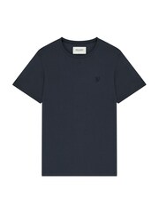 Lyle & Scott Navy Blue Tonal Eagle 100% Cotton T-Shirt - Image 5 of 5