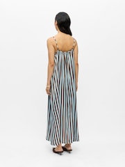 OBJECT Brown Stripe Midi Dress - Image 3 of 4