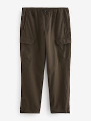 Chocolate Brown Regular Fit Ripstop Tech Cargo Trousers - Image 10 of 14