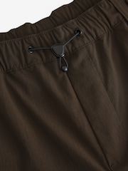 Chocolate Brown Regular Fit Ripstop Tech Cargo Trousers - Image 11 of 14