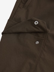 Chocolate Brown Regular Fit Ripstop Tech Cargo Trousers - Image 13 of 14