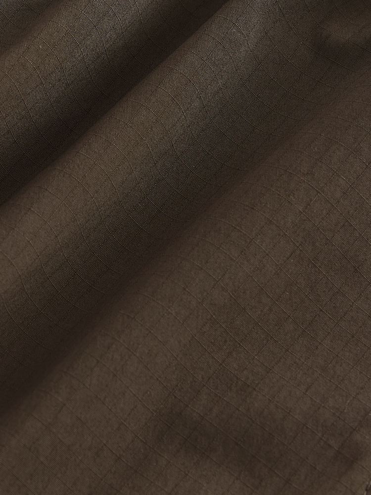 Chocolate Brown Regular Fit Ripstop Tech Cargo Trousers - Image 14 of 14