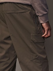 Chocolate Brown Regular Fit Ripstop Tech Cargo Trousers - Image 5 of 14