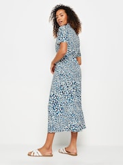 M&Co White Abstract Print Collared Midaxi Dress - Image 3 of 5