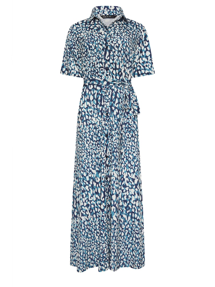 M&Co Abstract Print Collared Midaxi Dress - Imagen 5 de 5 M&Co Abstract Print Collared Midaxi Dress - Imagen 5 de 5