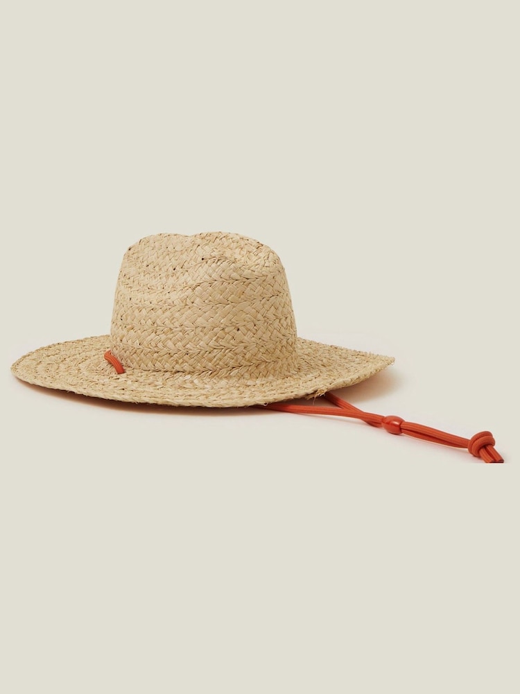 Accessorize Natural Tie Fedora Hat - Image 2 of 4 Accessorize Natural Tie Fedora Hat - Image 2 of 4