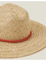 Accessorize Natural Tie Fedora Hat - Image 3 of 4