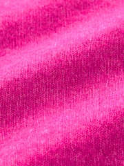 Neon-Rosa - Rundhalspullover mit Nahtdetail und Wolle - Bild 7 von 7